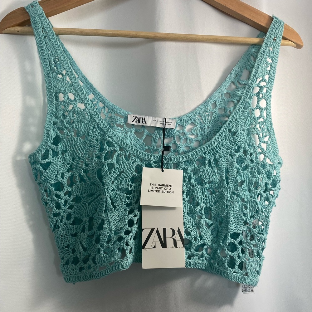 Zara crochet crop top